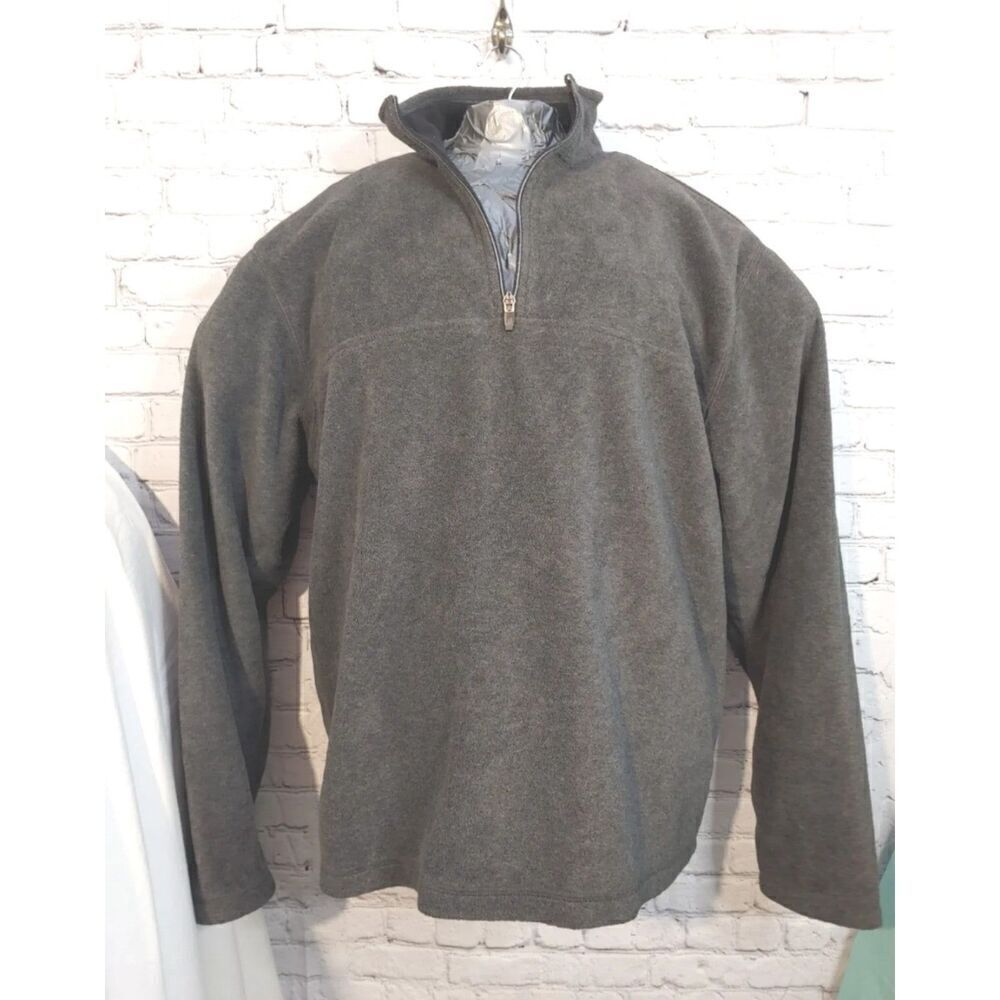 Footlocker Men's Size XL Grey 1/4 Zip Fleece Sweatshirt.